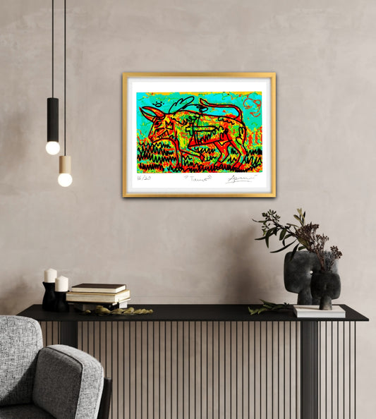 Tauro - Obra enmarcada