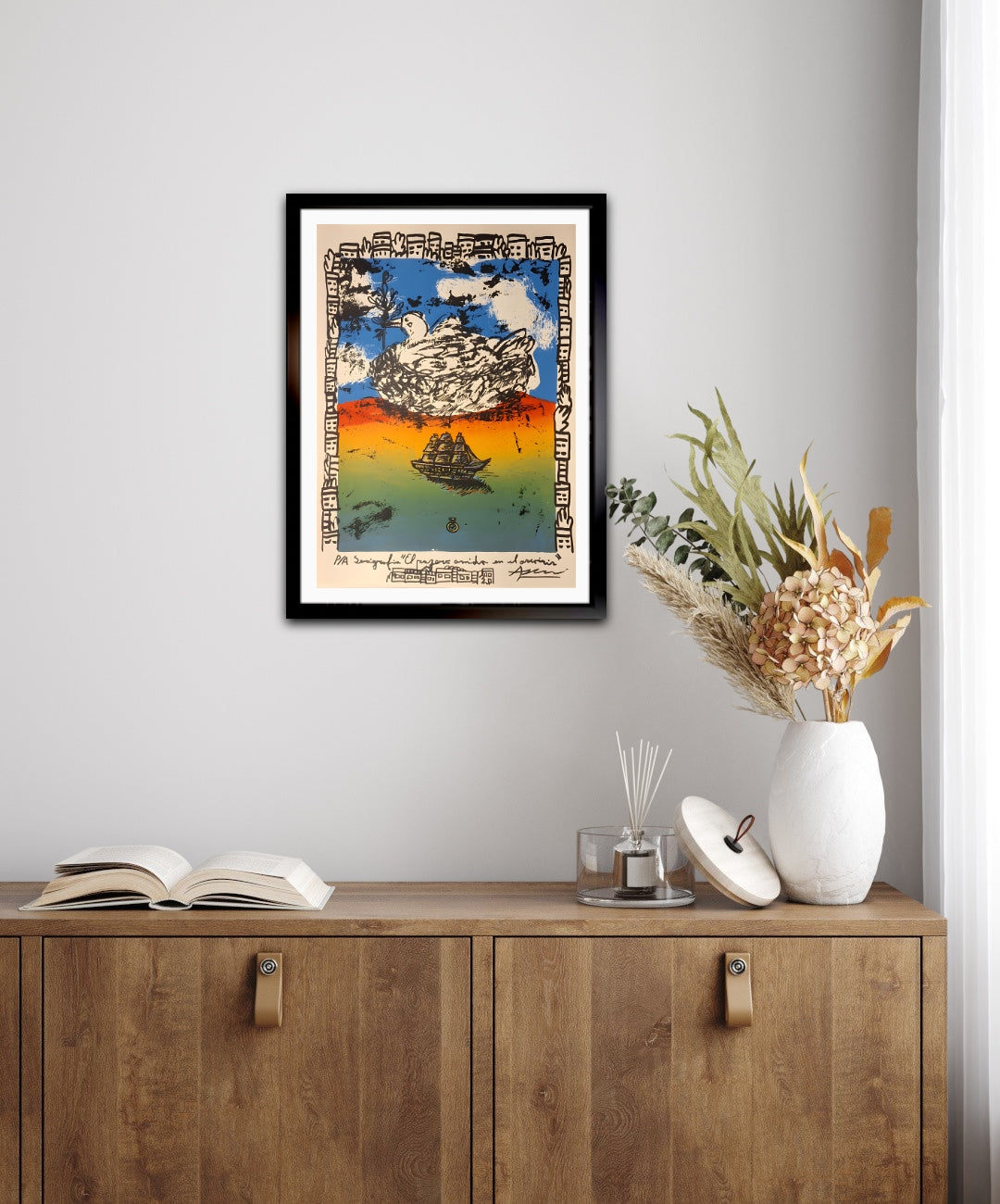 El pájaro anida en el arcoíris