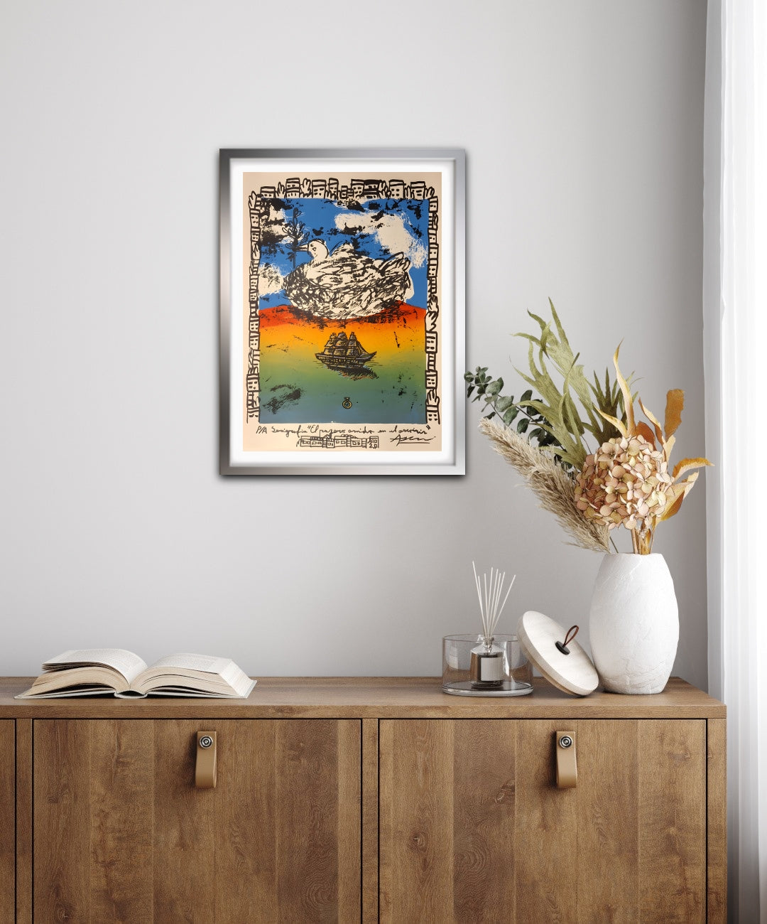 El pájaro anida en el arcoíris