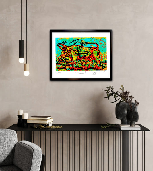 Tauro - Obra enmarcada